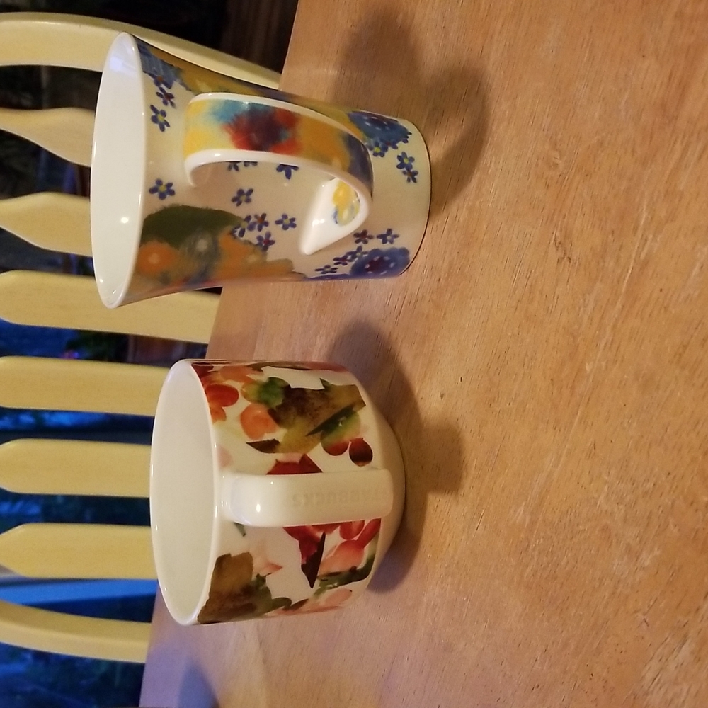 Starbucks Floral Mugs - Picture 2 of 9